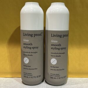 Lot of 2 Living Proof Frizz Smooth Styling Spray 200mL 6.7oz Fine Hair Duo